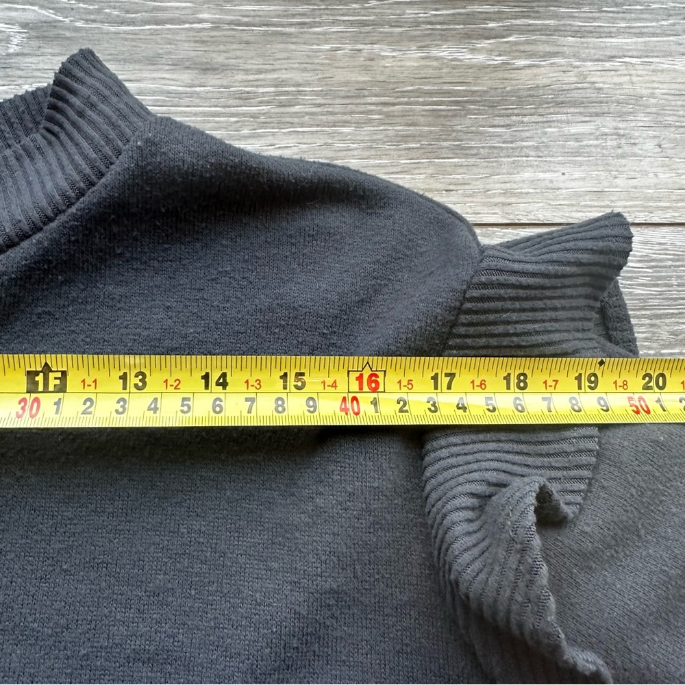 LC Lauren Conrad Women's Mock Neck Sweater‎ Dress Ruffled Black Size 2X - Picture 9 of 12